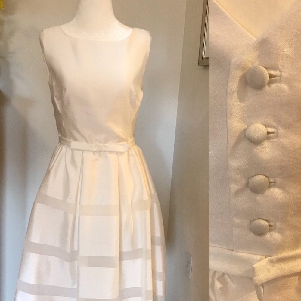 White sleeveless dress